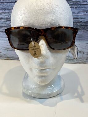 Quo Beauty Tortoise Shell Rectangular Driving Sunglasses 100% UVA Unisex